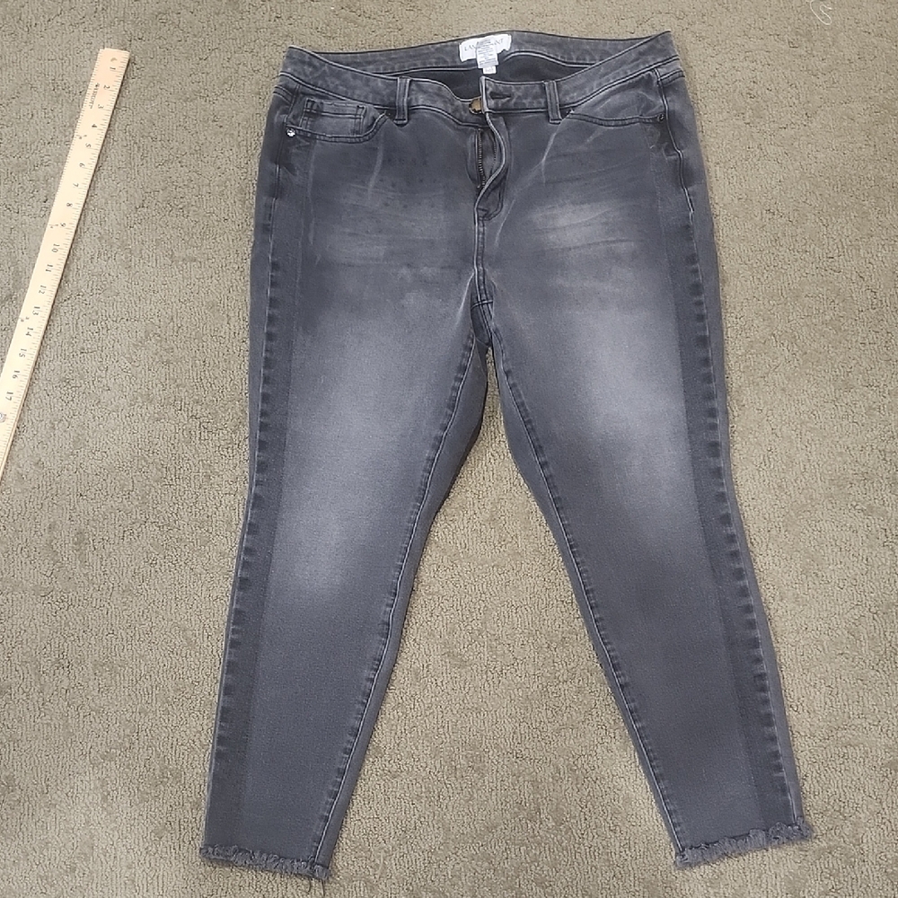 Lane Bryant Dark Gray Skinny Jeans
